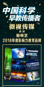 微視文化傳媒攜手愛奇藝，榮膺2018年度影響力教育品牌